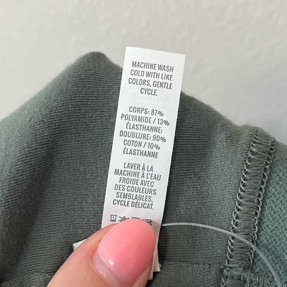 Aerie NWOT Sage Green Lace Coquette Strappy Bralette Size Large - Picture 7 of 7